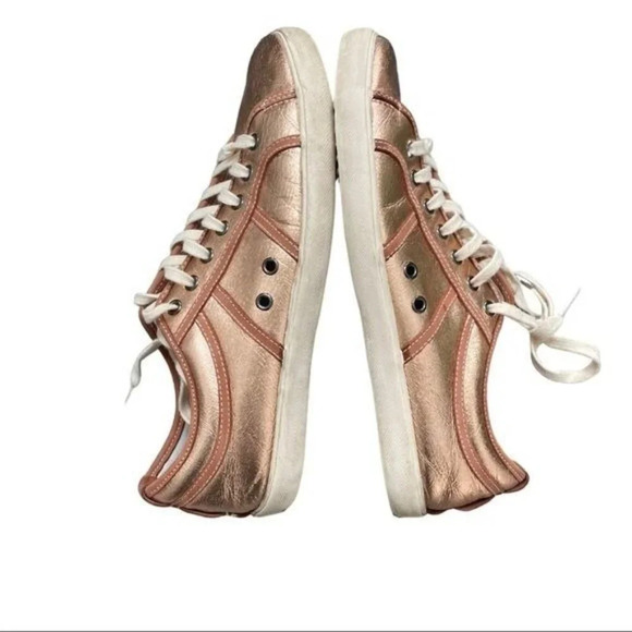 Plims by n.d.c. Metallic Rosegold Leather Sneakers - Picture 6 of 7
